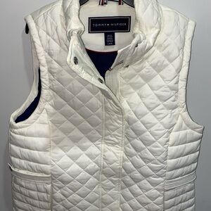 Tommy Hilfiger White Quilted Vest